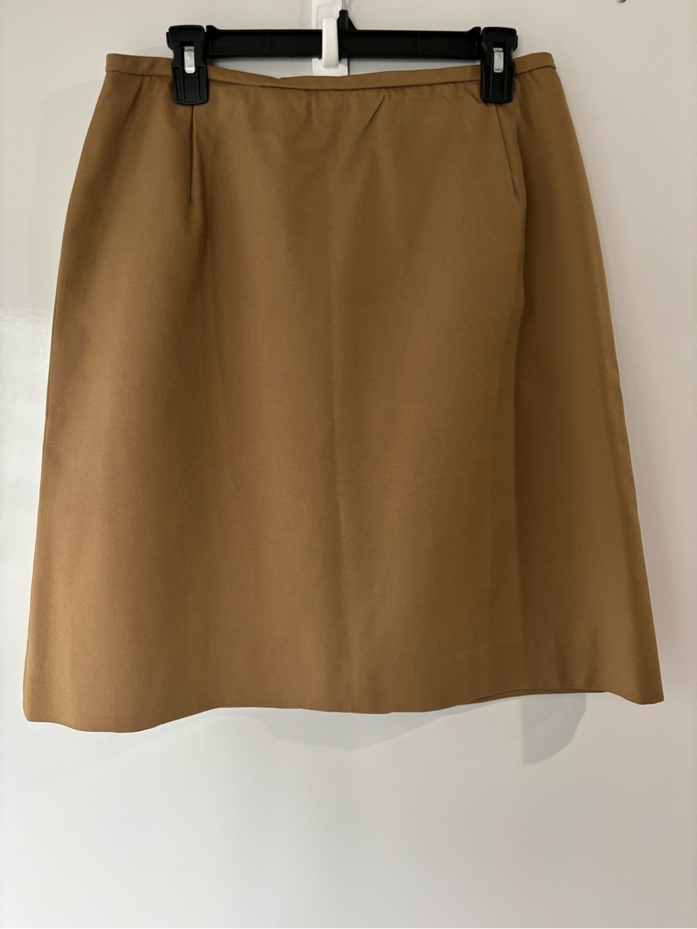 Vintage Koret of California Koratron A-Line Skirt Size 20 Camel Brown